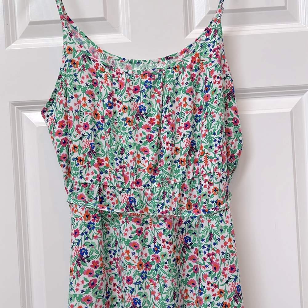 J. CREW Ruffle midi dress w/curved hem NWT